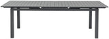 Maldives Aluminum Contemporary  Outdoor Patio Dining Table - 95.5" - 119" W x 43.5" D x 30" H