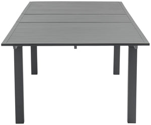 Maldives Aluminum Contemporary  Outdoor Patio Dining Table - 95.5" - 119" W x 43.5" D x 30" H