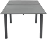 Maldives Aluminum Contemporary  Outdoor Patio Dining Table - 95.5" - 119" W x 43.5" D x 30" H