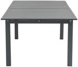 Maldives Aluminum Contemporary  Outdoor Patio Dining Table - 95.5" - 119" W x 43.5" D x 30" H