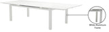 Maldives Aluminum Contemporary  Outdoor Patio Dining Table - 95.5" - 119" W x 43.5" D x 30" H