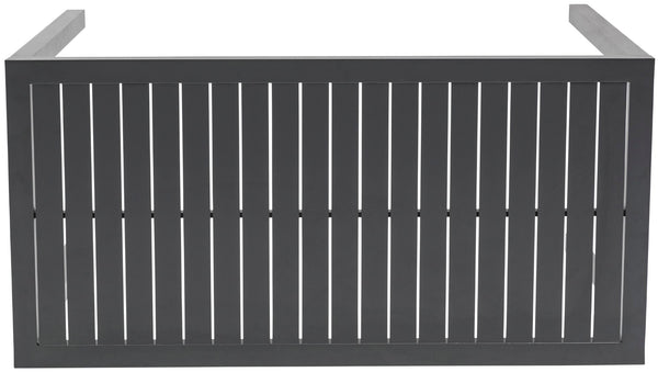 Maldives Aluminum Contemporary  Outdoor Patio Rectangle Bar Table - 55.5" W x 27.5" D x 40" H