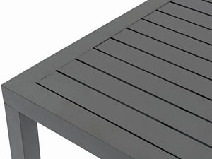 Maldives Aluminum Contemporary  Outdoor Patio Rectangle Bar Table - 55.5" W x 27.5" D x 40" H