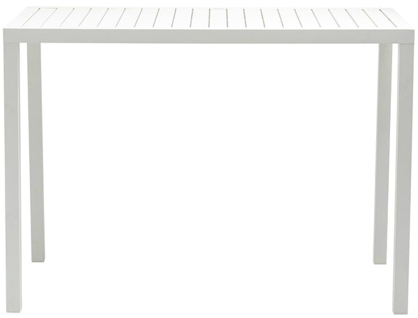 Maldives Aluminum Contemporary  Outdoor Patio Rectangle Bar Table - 55.5" W x 27.5" D x 40" H