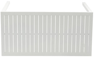 Maldives Aluminum Contemporary  Outdoor Patio Rectangle Bar Table - 55.5" W x 27.5" D x 40" H