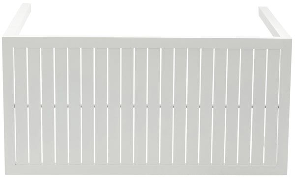 Maldives Aluminum Contemporary  Outdoor Patio Rectangle Bar Table - 55.5" W x 27.5" D x 40" H