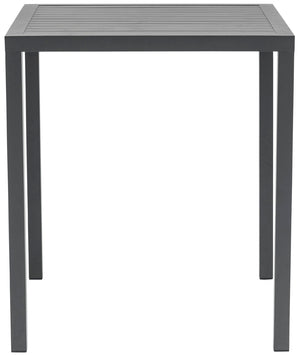 Maldives Aluminum Contemporary  Outdoor Patio Square Bar Table - 35" W x 35" D x 40" H