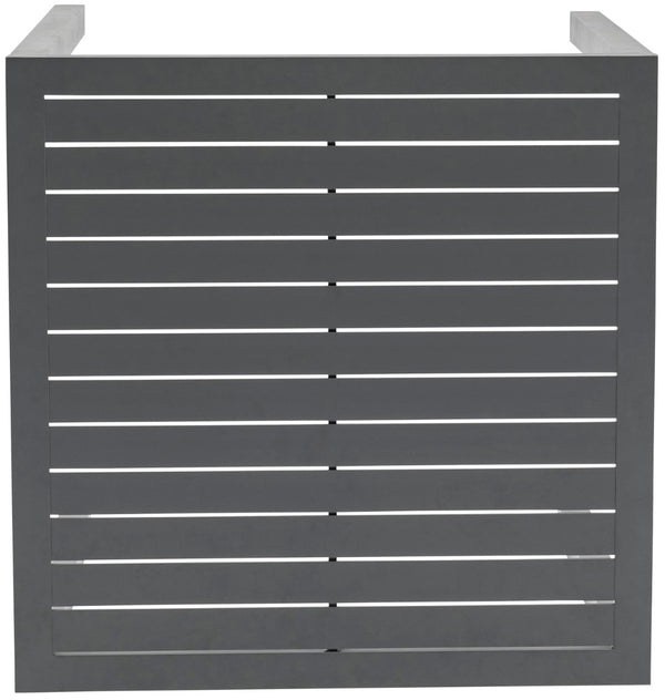 Maldives Aluminum Contemporary  Outdoor Patio Square Bar Table - 35" W x 35" D x 40" H