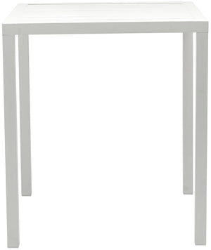 Maldives Aluminum Contemporary  Outdoor Patio Square Bar Table - 35" W x 35" D x 40" H