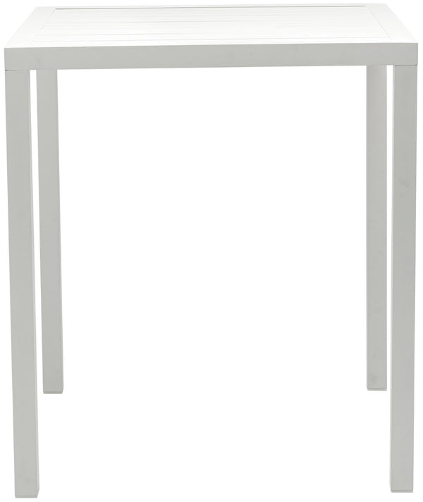 Maldives Aluminum Contemporary  Outdoor Patio Square Bar Table - 35" W x 35" D x 40" H