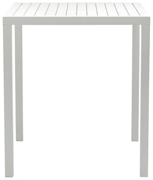 Maldives Aluminum Contemporary  Outdoor Patio Square Bar Table - 35" W x 35" D x 40" H