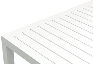 Maldives Aluminum Contemporary  Outdoor Patio Square Bar Table - 35" W x 35" D x 40" H