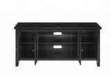20' X 55' X 26' Black Wood Glass TV Stand for Flat Screen TVs up to 60'