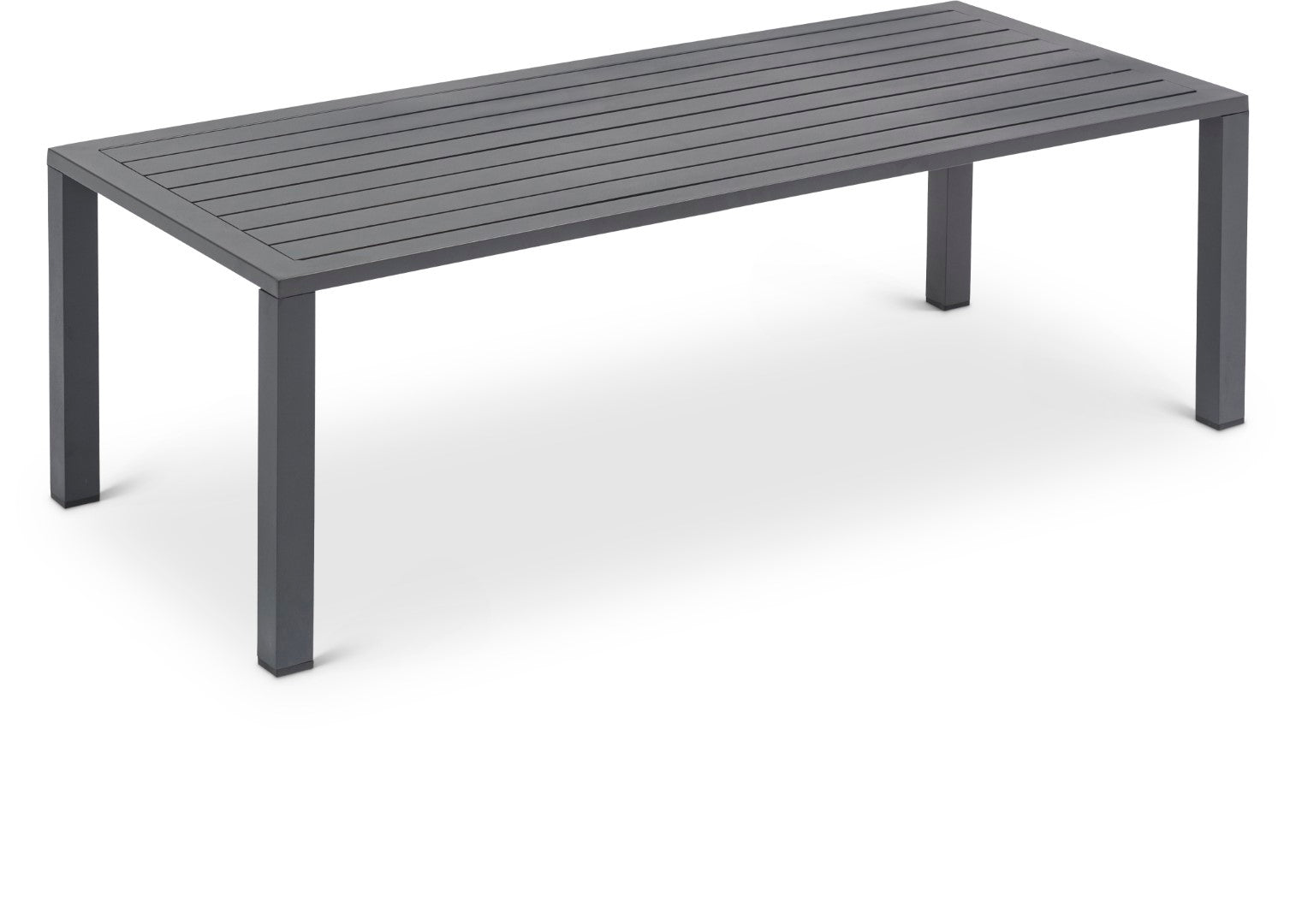 Maldives Aluminum Contemporary Outdoor Patio Coffee Table - Thumbnail 4
