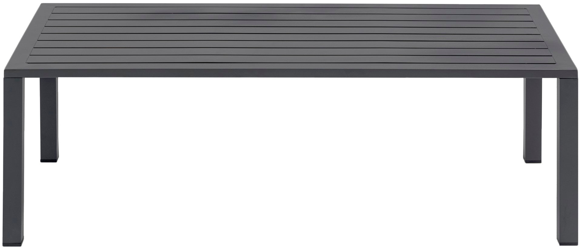 Maldives Aluminum Contemporary Outdoor Patio Coffee Table - Thumbnail 3