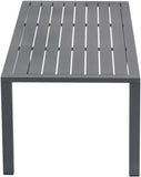 Maldives Aluminum Contemporary  Outdoor Patio Coffee Table - 47" W x 20.5" D x 16" H