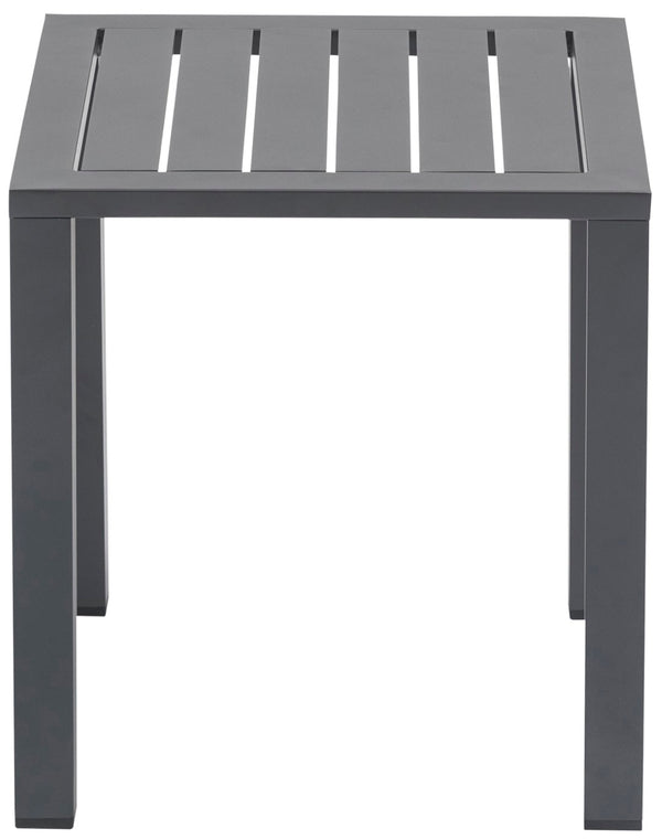 Maldives Aluminum Contemporary  Outdoor Patio End Table - 16.5" W x 16.5" D x 17.5" H