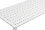 Maldives Aluminum Contemporary  Outdoor Patio Coffee Table - 47" W x 20.5" D x 16" H