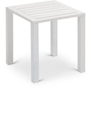 Maldives Aluminum Contemporary  Outdoor Patio End Table - 16.5" W x 16.5" D x 17.5" H