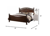 81' X 90' X 59' Dark Walnut Wood Eastern King Bed