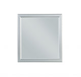 Simple Platinum Wooden Mirror