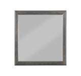 Classic Gray Wooden Mirror