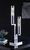 Chic Chrome Metal Glass LED Table Lamp