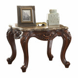 Marble Wood End Table