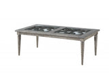 28' X 50' X 18' Salvaged Natural Glass Wood Coffee Table