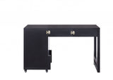 20' X 48' X 30' Black Wood Veneer Desk (Convertible)