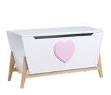 White Pink Wood Youth Chest
