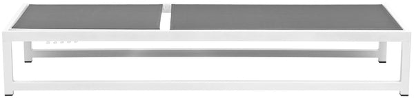 Maldives Waterproof Mesh Fabric / Aluminum Contemporary Grey Mesh Waterproof Fabric Outdoor Patio Adjustable Sun Chaise Lounge Chair - 26" W x 79" D x 28"  - 39.5" H