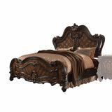 74' X 93' X 72' Cherry Oak Wood Poly Resin Queen Bed