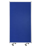 106 x 1 x 71 Blue Metal and Fabric - Screen