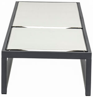 Maldives Waterproof Mesh Fabric / Aluminum Contemporary Cream Mesh Waterproof Fabric Outdoor Patio Adjustable Sun Chaise Lounge Chair - 26" W x 79" D x 28"  - 39.5" H