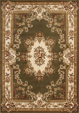 7' x 10' Polypropylene Greenor Ivory Area Rug