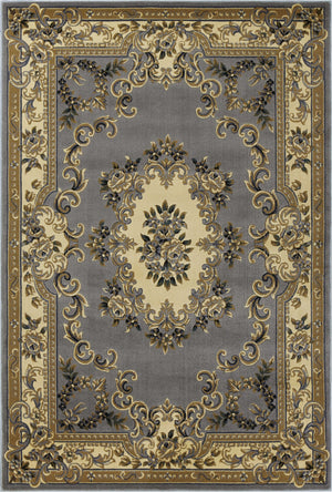 7' x 10' Polypropylene Slate Blue Area Rug