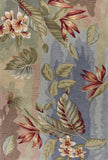 Blue Sage Hand Tufted Tropical Plants Indoor Area Rug