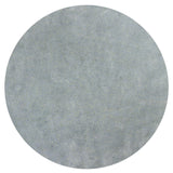 8' Round Polyester Blue Heather Area Rug