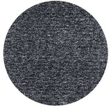 8' Black Heather Round Indoor Shag Rug