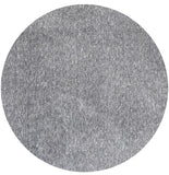 8' Grey Heather Round Indoor Shag Rug