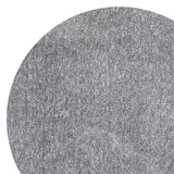 8' Grey Heather Round Indoor Shag Rug