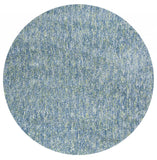 Round Polyester Seafoam Heather Area Rug