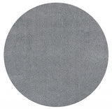 8' Round Polyester Grey Area Rug