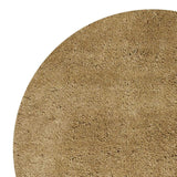 8' Round Polyester Gold Area Rug