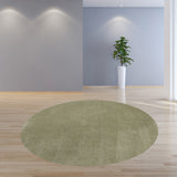 8' Sage Green Round Indoor Shag Rug