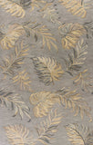 Grey Hand Tufted Tropical Palms Indoor Area Rug