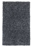 8' x 10' Polyester Black Heather Area Rug