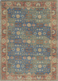 Vibrant Traditional Style Blue and Red Design Area Rug