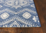 7' x 11' Polypropylene Demin Area Rug